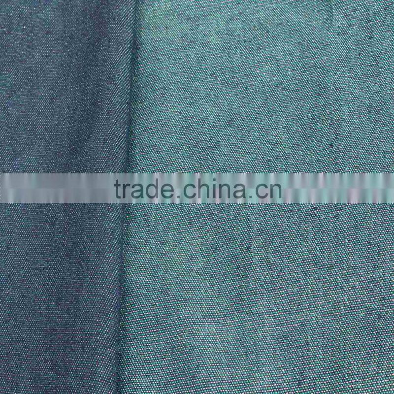 Silver silk mixed denim fabric fashion jean for jean trousers luggage bag denim jean