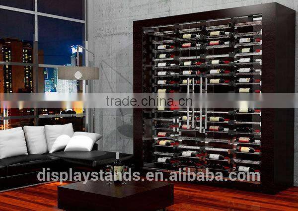 decoration for wine shop garenne shopfitting display cabinet wood