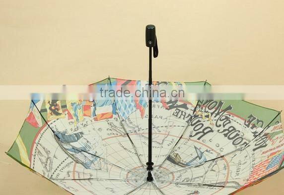 aluminum automatic auto and close section umbrella