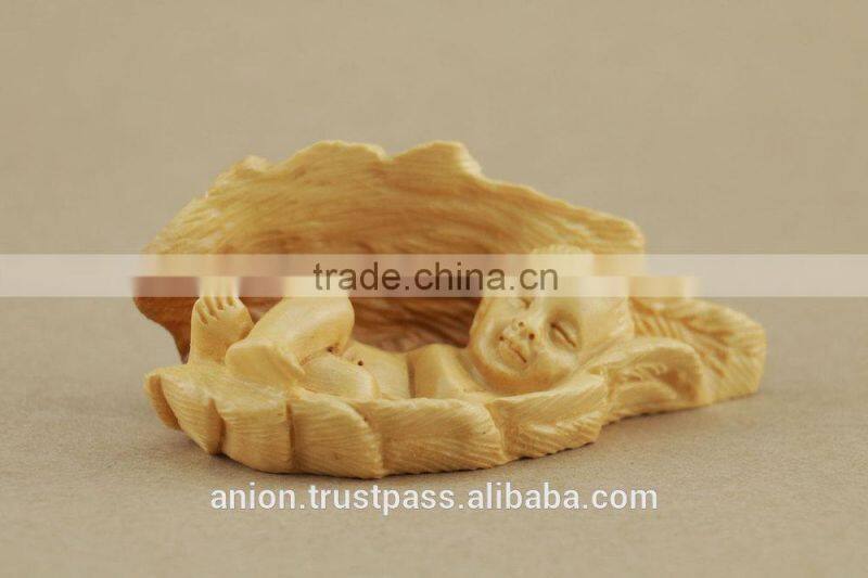 Olive Wood Carved Big Figure of Small Jesus