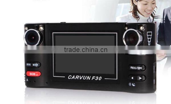 Dual Camera Car DVR Driving Recorder Video Audio Recorder Camcorder Black box