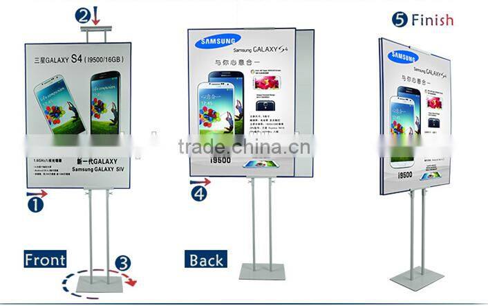 Advertising display floor standing poster display poster display stand