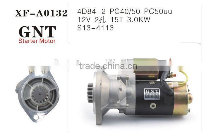 excavator PC40 PC50 4D84-2 starter motor