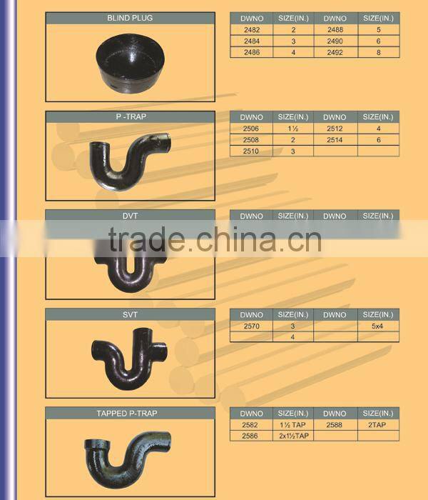 ASTM A888 Malleable Cast Iron Pipe Fitting