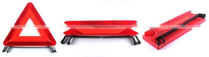 Safety reflective warning triangle with Emark