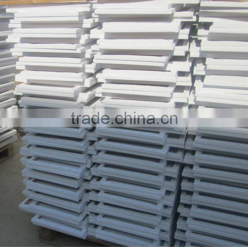 wooden stretcher bar with radian