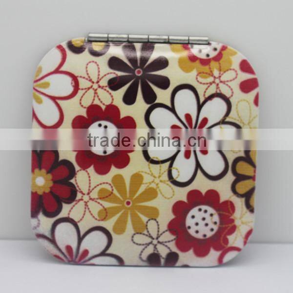 Colorful Crystal foldable mirror/double-sided makeup mirror/compact mirror