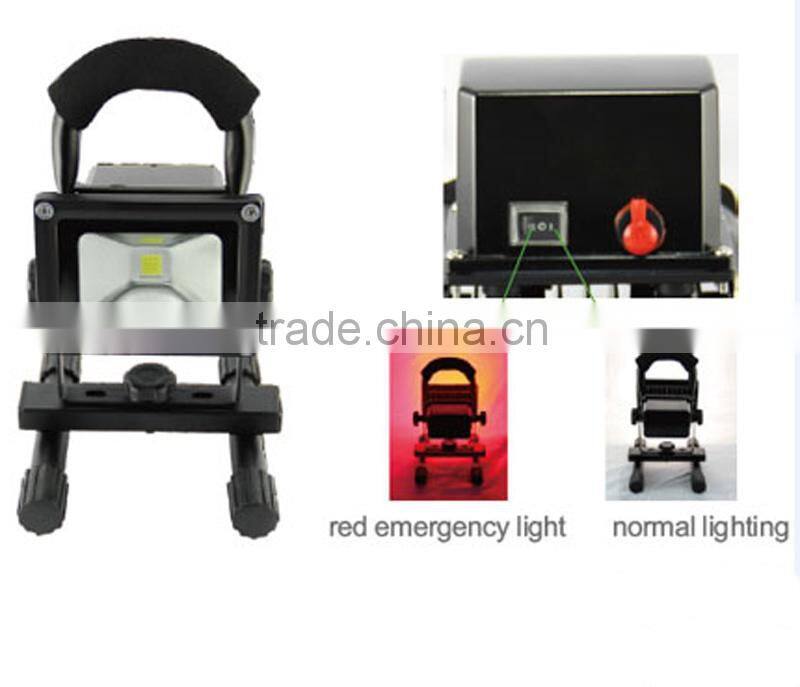 10W Rechargeable Floodlight Epistar Battery Power 24V 12V LED Flood Lights Outdoor IP65 LED Flood Bulbs Emergency