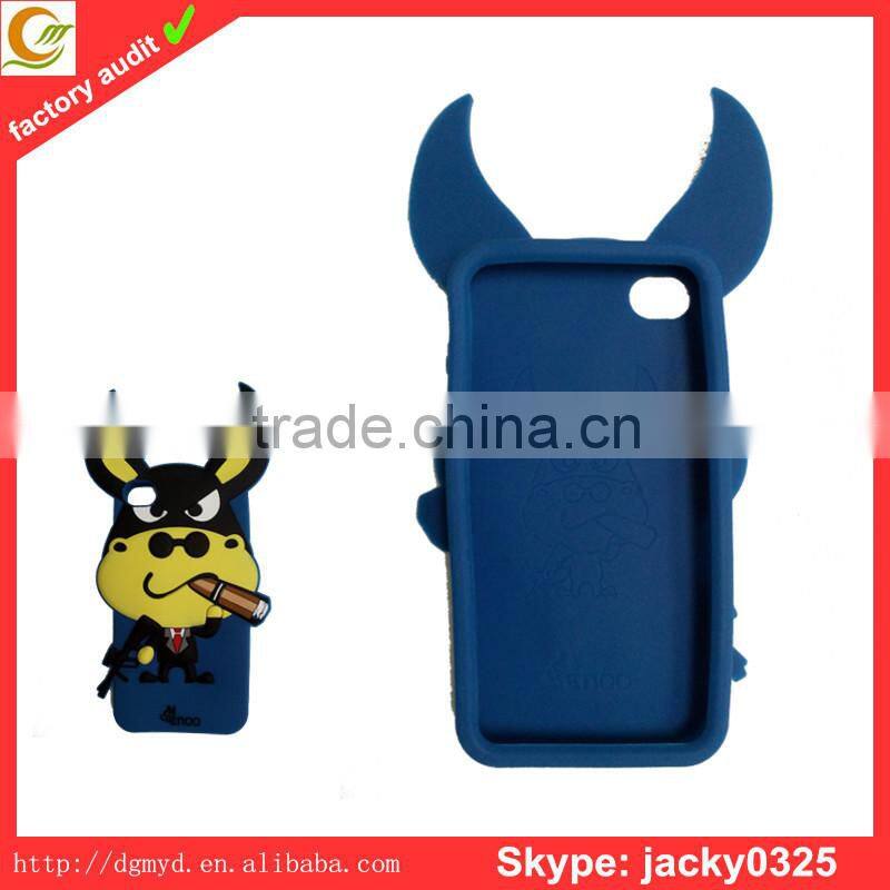 factory supply good price hot sale animal shaped silicone phone case