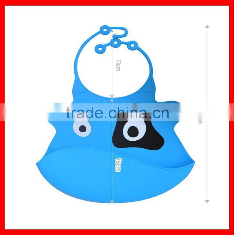 FDA LFGB Approved Silicone Baby Bandana Bibs