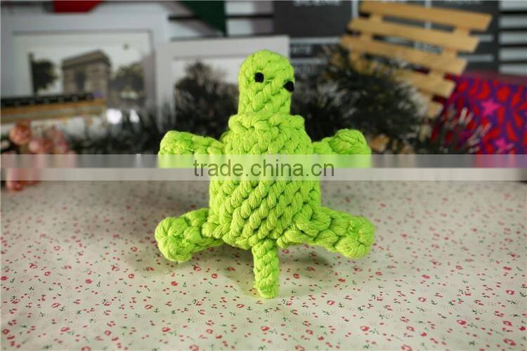 Turtle shape rope dog toys manufacturers