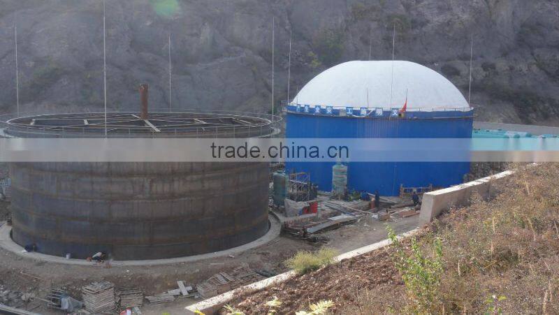 China PUXIN 100-5000 cbm Soft Dome Biogas Plant for Cow Hog Farm Waste Treatment