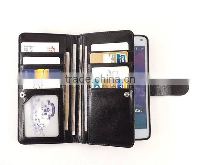 Compatible Brand Custom Super Quality Detachable Wallet Leather Case For Galaxy S5