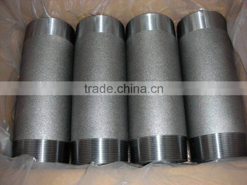 Astm A733 sch40 stainless steel male threaded pipe nipple
