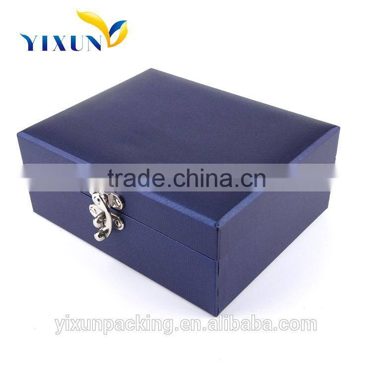 Custom Made Paper with classical button Cardboard Gift Box