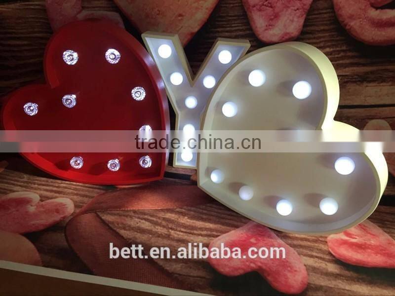 new material LED symbol shape light or marquee light for decoration