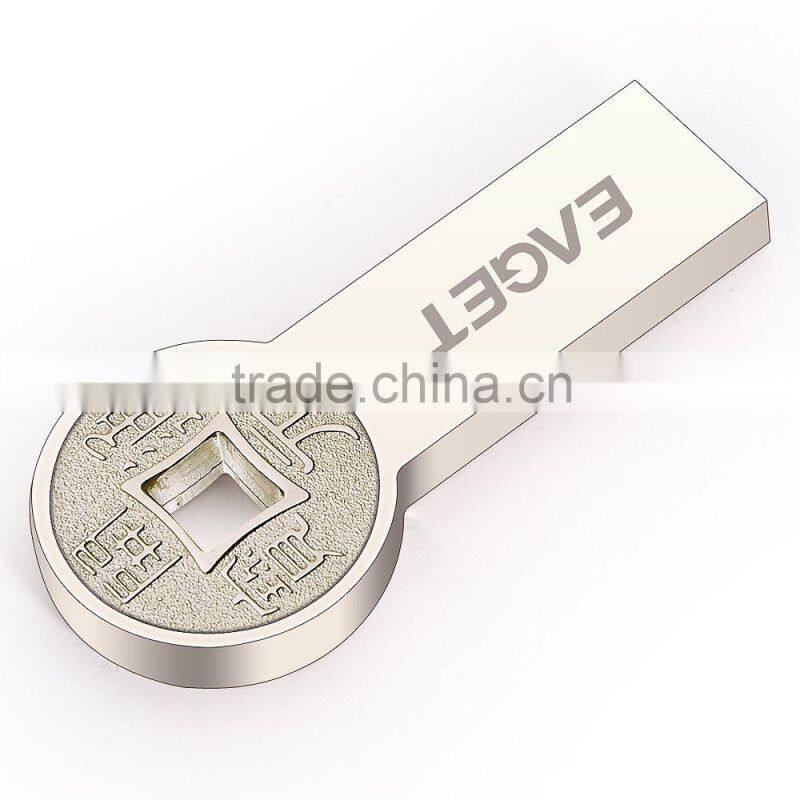 EAGET K80 Full Metal Ultimate High Speed USB 3.0 Flash Drive With Unique Ancient-Coin Design - 64GB