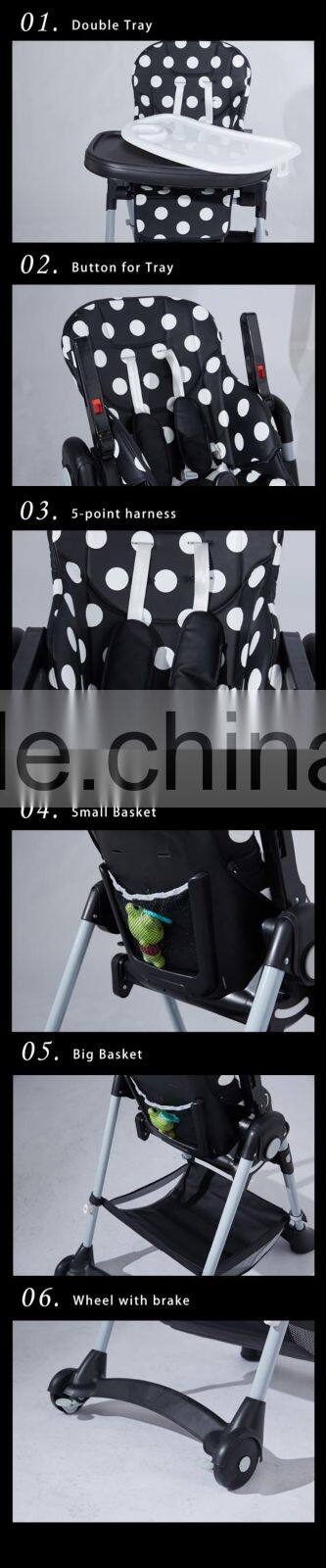Hot Selling Foldable Baby Dinning High Chair with EN14988
