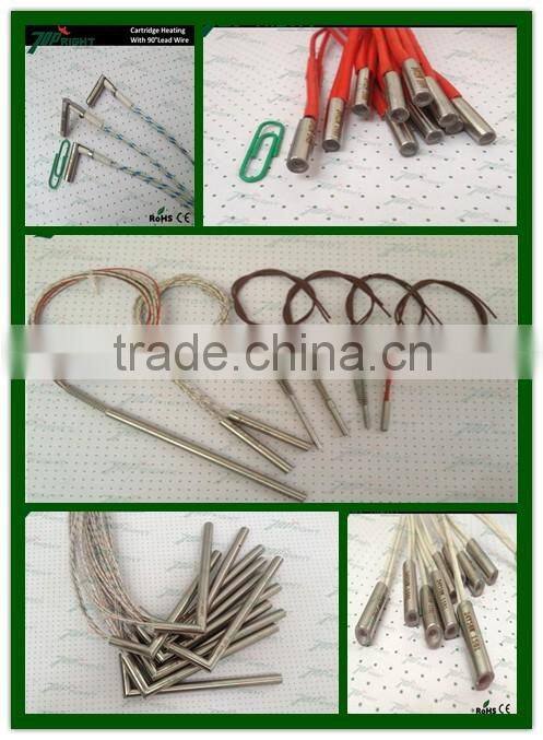 Topright SUS304 sheath 300mm lead wire length cartridge heater