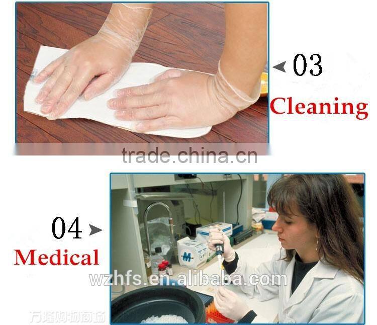 Food grade disposable vinyl glove for food handling 2016 New Glove