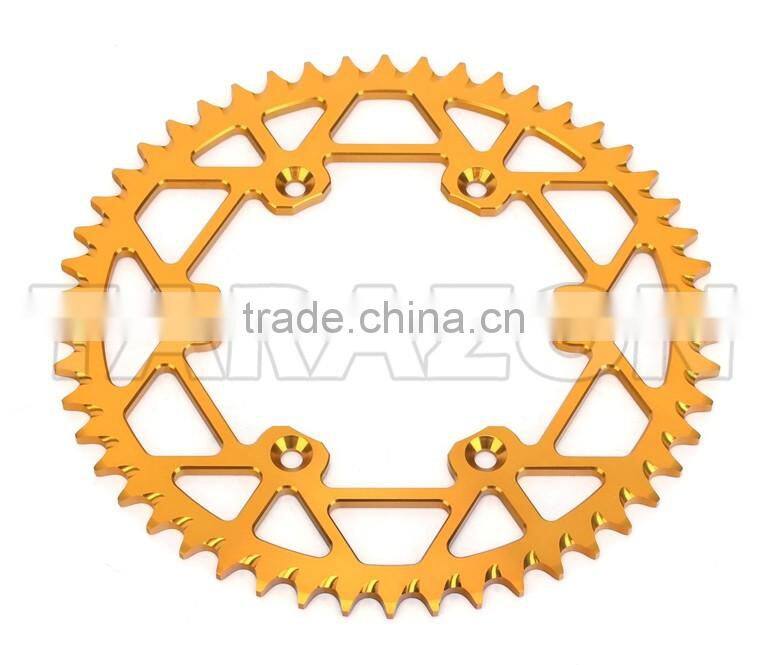 Motorcycle rear aluminum chain sprockets for RMZ250 dirt bike