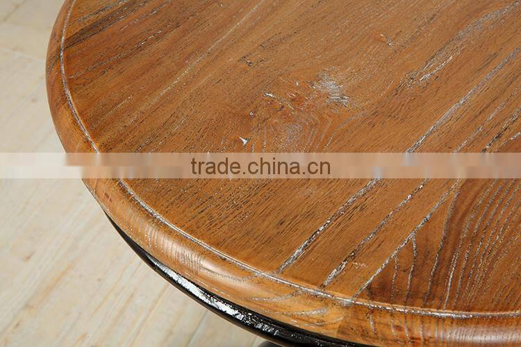 country style country side wood black tea table