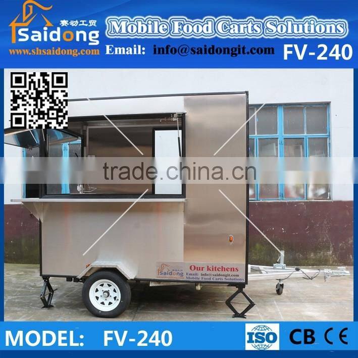 Multi-function Mobile Used Food Carts - Fast Food Kiosk Truck-Food Trailer For Sale