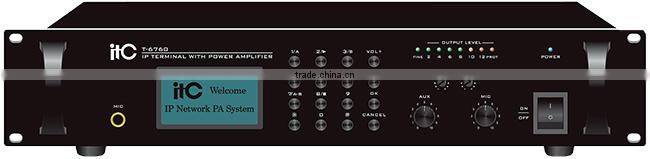 PA System IP Network Audio Amplifier