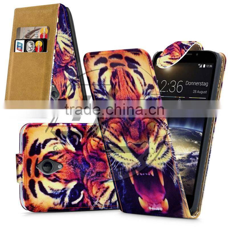 For Vodafone Smart 4 LTE High Quality Print Flip PU Leather Case Cover Moible Phone Case