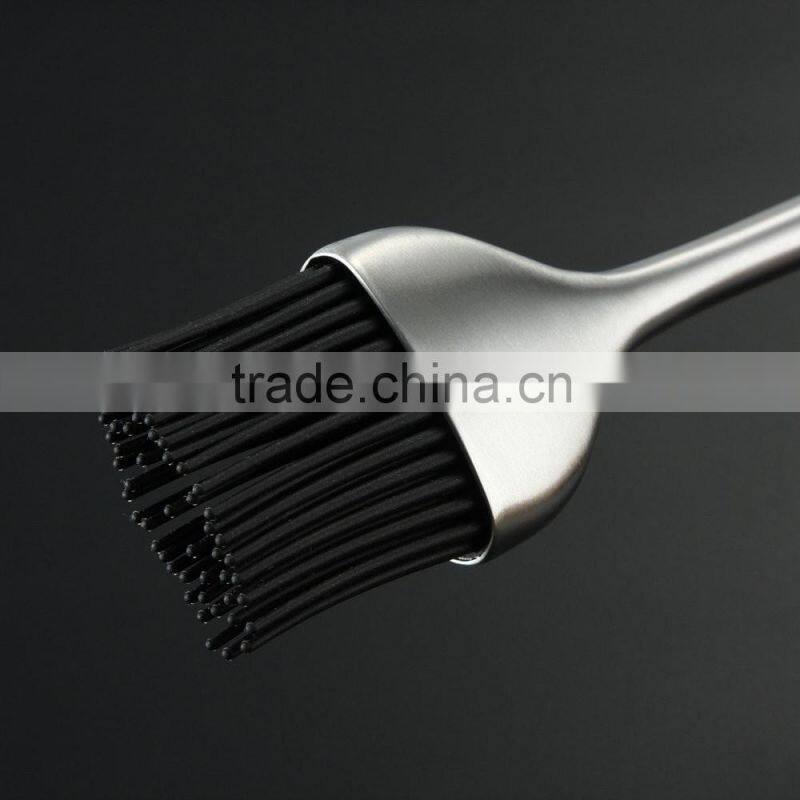 OEM Design alibaba express factory stainless steel handle silicone brush