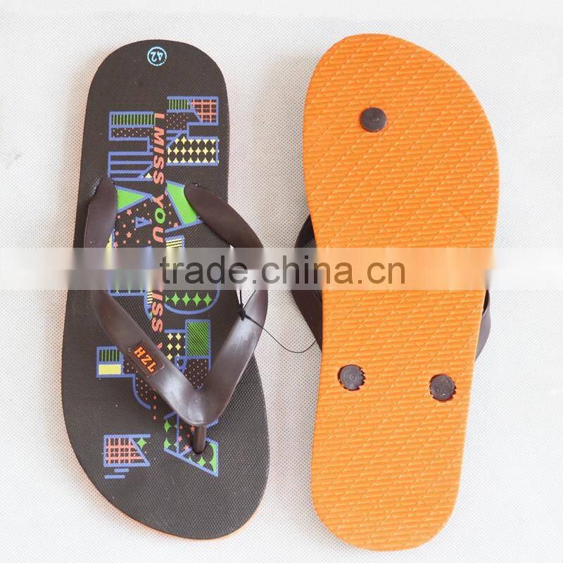 2016 new arrival EVA boys flip flops beach slippers