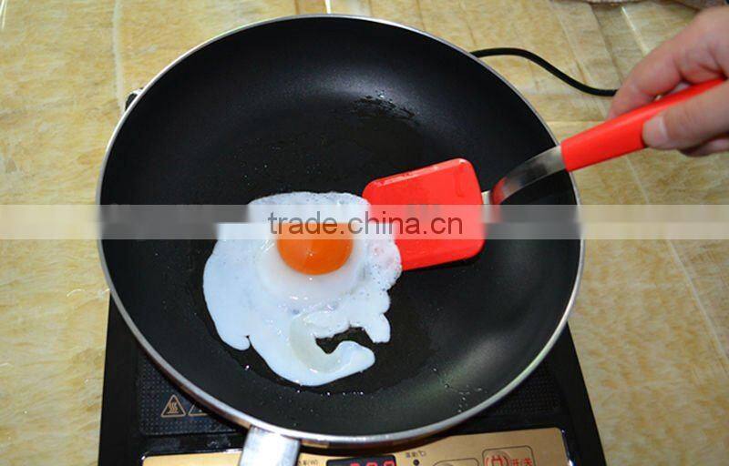 Useful Names of Silicone Kitchen Utensils Turner with Stainless Steel Connection