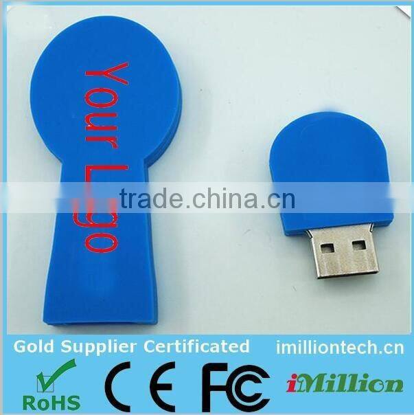 popular customized model promotional gift pvc spoon shape 8gb usb flash disk memory