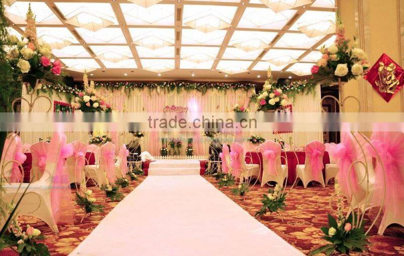 20*275cm In Stock Wedding Organza Cheap Wedding Chair Cover Sashes Sash Party Banquet Decoration Bow Colours