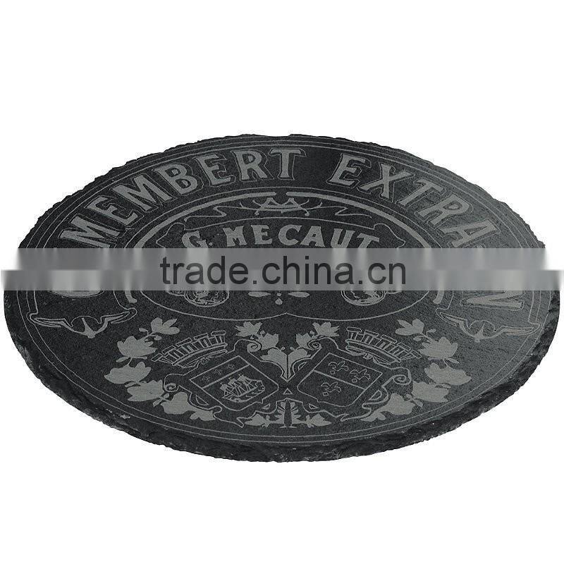 Black slate dinner plate wholesale