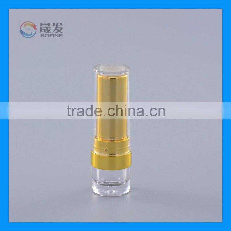 Cosmetic Pure Square Lipstick packaging with transparent cap