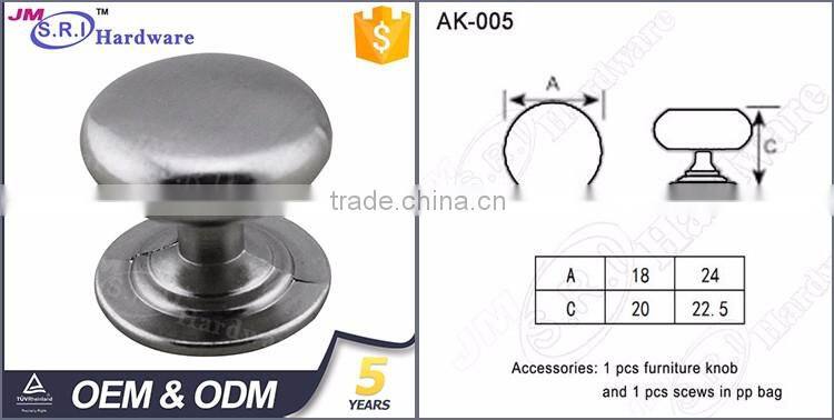 China supplier mushroom shape aluminum material bedroom furniture handles and knobs