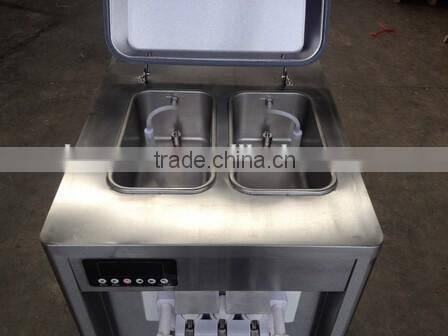 Digital automatic soft ice cream machine making 3 flavors 1.7kw
