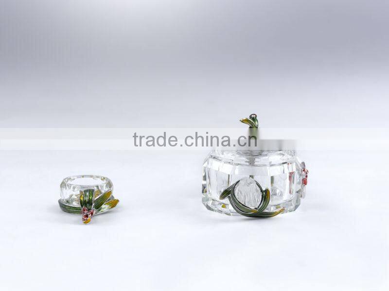 RORO Chanson orchid enamel crystal glass tea set for home decoration