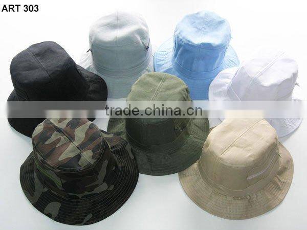 cotton promotional caps and hats Embroidered logo sun hat fisher hat
