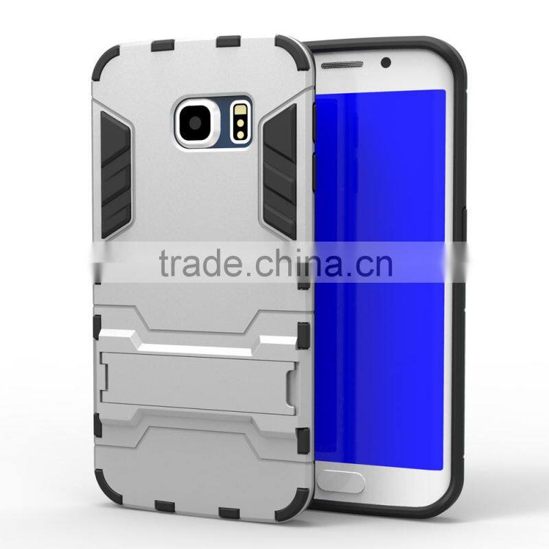 Multi-function hybrid combo stand slim armor case for samsung galaxy s6 edge G925F