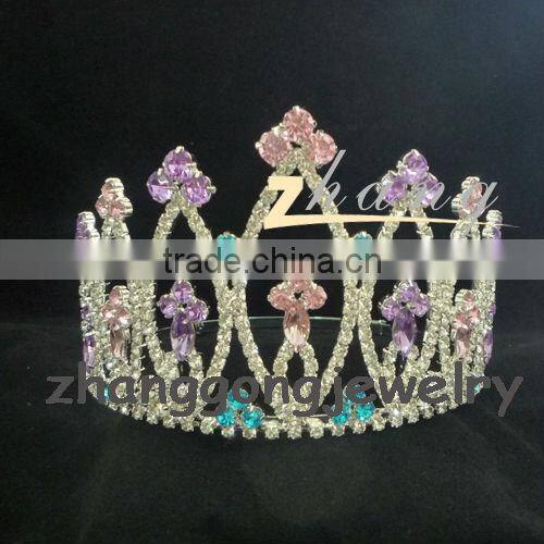 Colored beauty design rhinestone princess crown