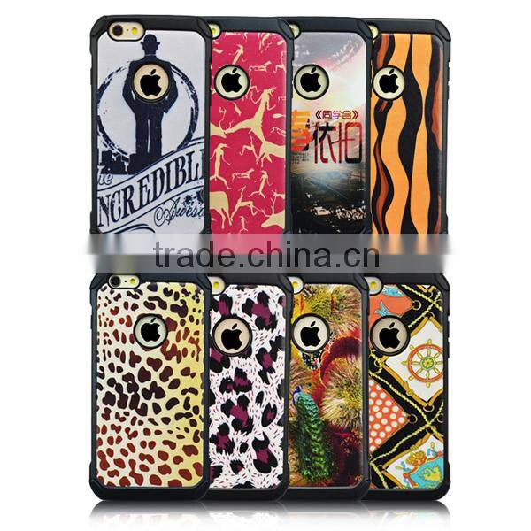 Printing painting style PU Leather Protective Skin Case for Apple iPhone 6/6S