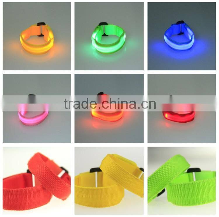 Sport bracelet wrist band Nylon fashion LED