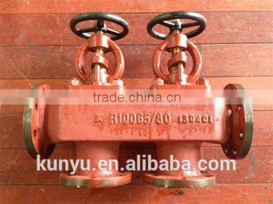 Marine flanged single arrangement suction stop valve box