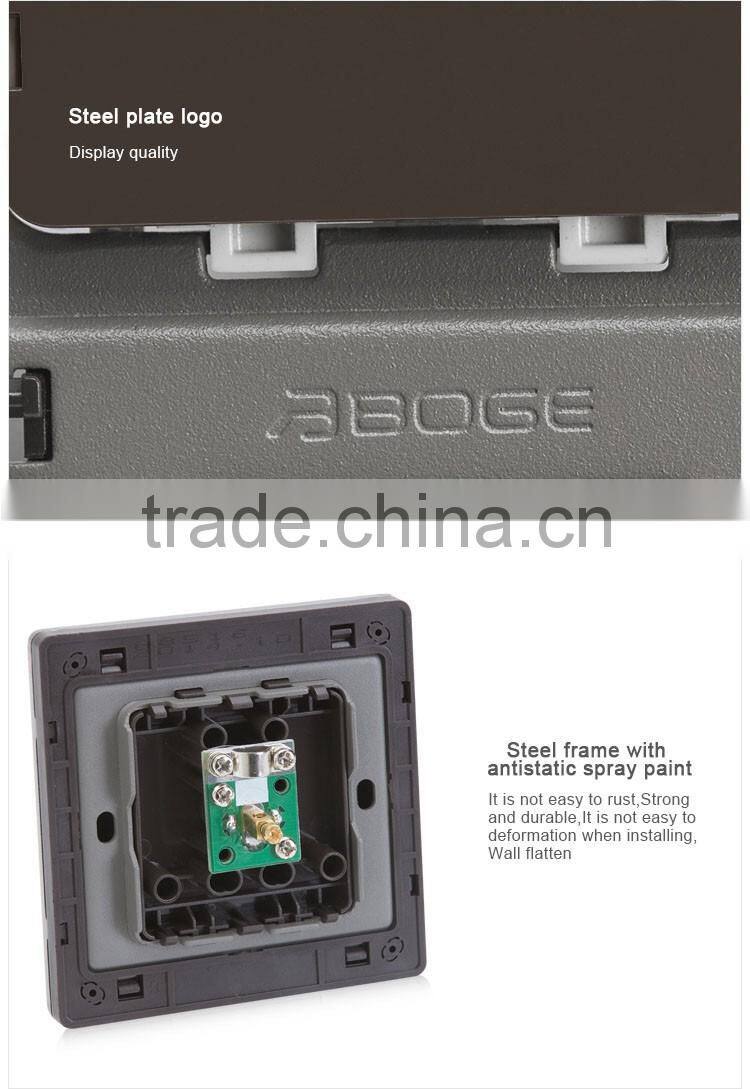 one gang television socket and one gang telephone socket pressure- line type