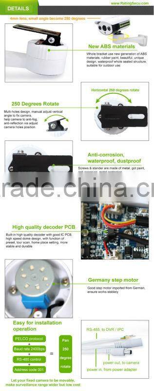 cctv camera pan tilt head smart rotating brackets waterproof