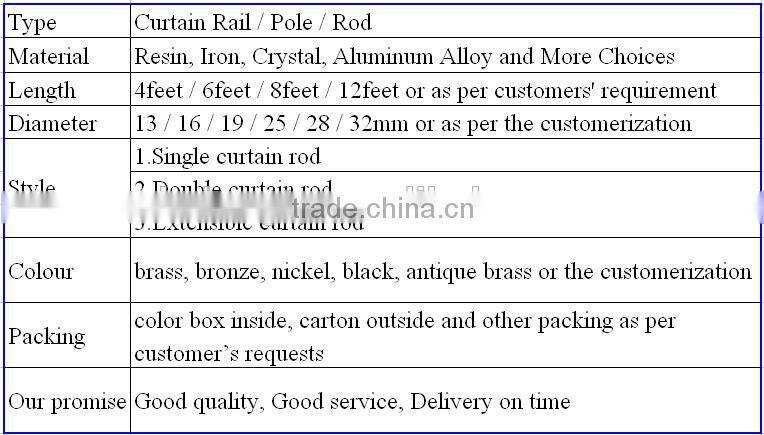 Flower Bud Curtain pole