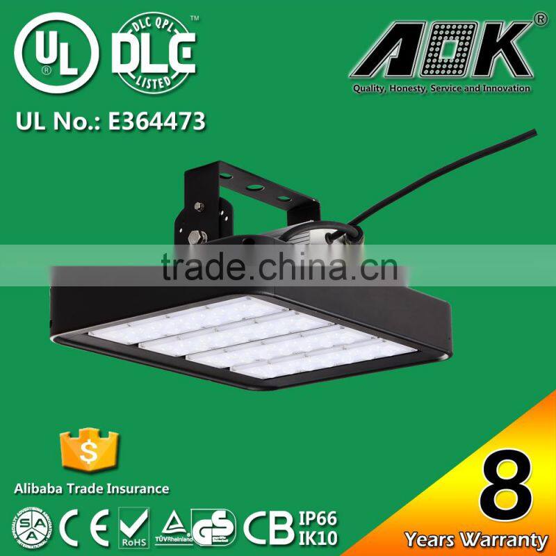 UL cUL DLC TUV CE RoHS SAA Listed 5 Years Warranty 150lm/w IP65 150W UFO LED High Bay Light