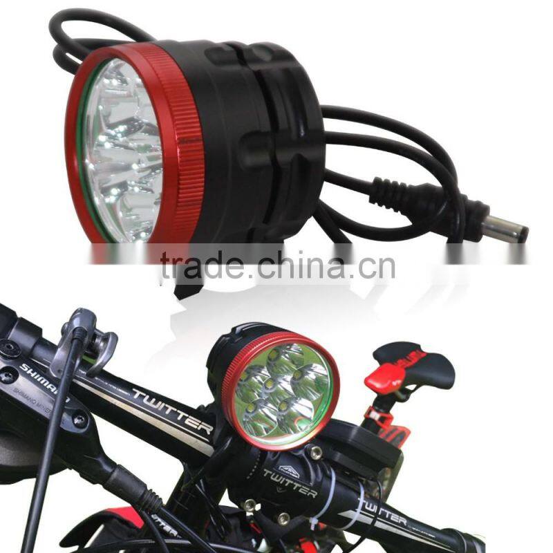 2 In 1 High Brightness 6 x XM-L T6 LED 3 Modes Bike Light Bicycle Front Lamp Headlight Headlamp + Battery Pack + Charger